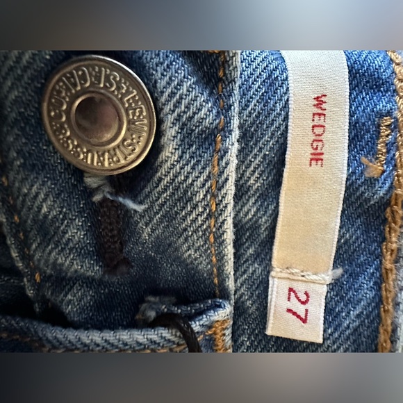 Womens Levi premium wedgie jeans size 27 - Picture 9 of 10